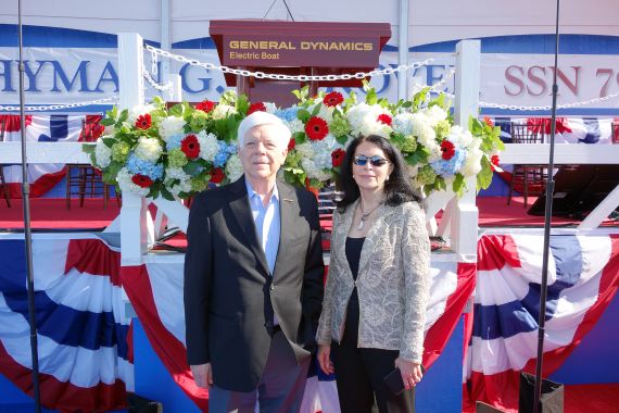 Chicago Navy Memorial Foundation Attends Christening of USS Rickover in Groton